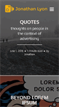 Mobile Screenshot of jonathanlyon.com