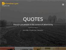 Tablet Screenshot of jonathanlyon.com